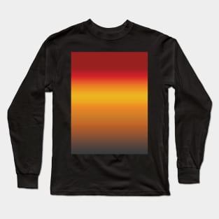 Red, Orange, Yellow Australian Sunset Ombre Gradient Long Sleeve T-Shirt